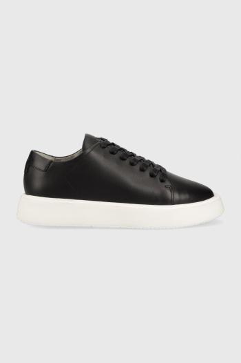 Kožené sneakers boty Strellson Jones Evans C černá barva, 4010003069