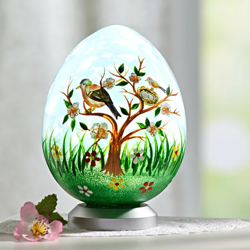 LED skleněná lampa Vejce