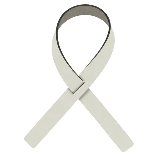 Kroužek na ubrousek FOLD NUPO 30 cm, sada 4 ks, lněná / tmavě šedá, kůže, LIND DNA