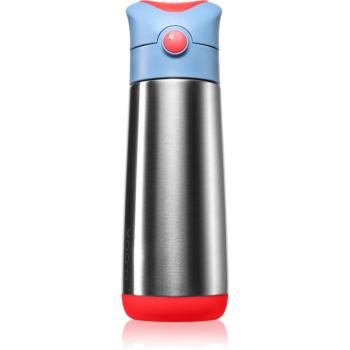 B.Box Insulated Drink Bottle termoska s brčkem Blue Blaze 500 ml