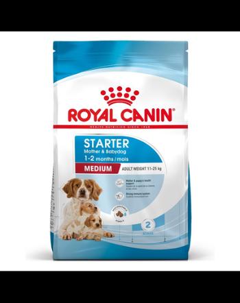 Royal Canin Medium Starter Mother &amp; Babydog gestatie/ lactatie pui hrana uscata caine 4 kg