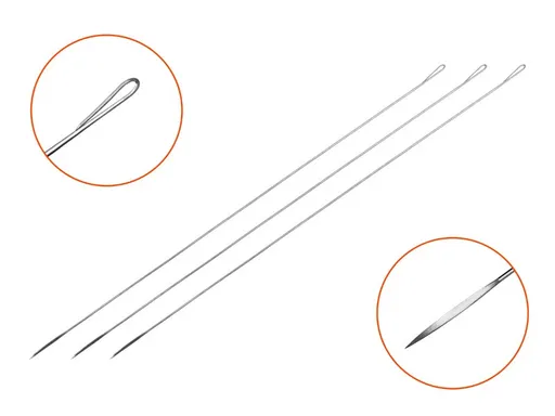 Delphin prošívací jehla fishy 3 ks - 15 cm