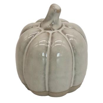 Béžová porcelánová dekorace Pumpkin XS - Ø 6*7 cm 6CE1596XS