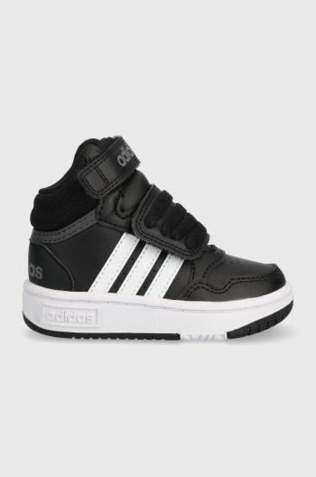 Dětské sneakers boty adidas Originals HOOPS MID 3. AC I černá barva