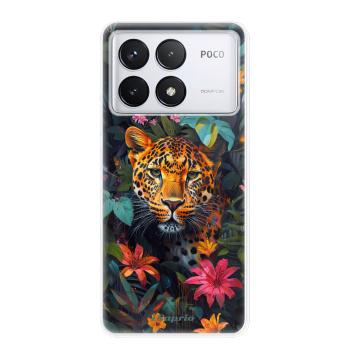 Odolné silikonové pouzdro iSaprio - Flower Jaguar - Poco F6 Pro