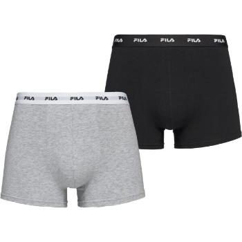 Fila BOXER ELASTIC WITH LOGO IN BOX OF 2 PIECES Pánské boxerky, černá, velikost