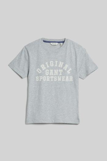 TRIČKO GANT ORIGINAL SPORTSWEAR T-SHIRT LIGHT GREY MELANGE