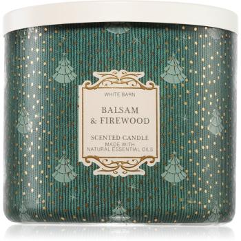 Bath & Body Works Balsam & Firewood vonná svíčka 411 g