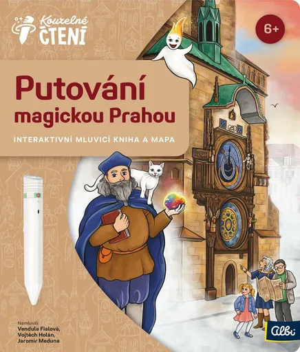 Kniha Putování magickou Prahou (s mapou) - Kouzelné čtení Albi