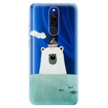 Odolné silikonové pouzdro iSaprio - Bear With Boat - Xiaomi Redmi 8