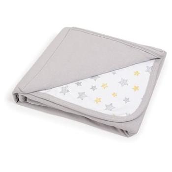 CEBA Deka detská 90 × 100 Light grey + Yellow Stars (5907672332710)