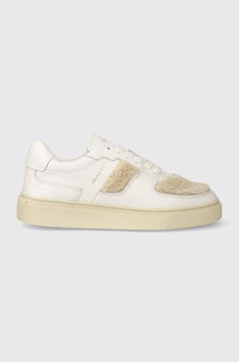 Kožené sneakers boty Gant Julice bílá barva, 27531308.G107