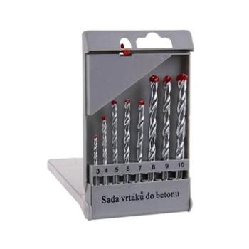 Vrták do betonu, SET, 3 – 10 mm, 8 ks, plast (120820)