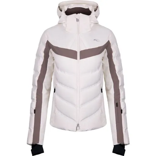 Kjus MOMENTUM JACKET W Dámská zimní bunda, béžová, velikost