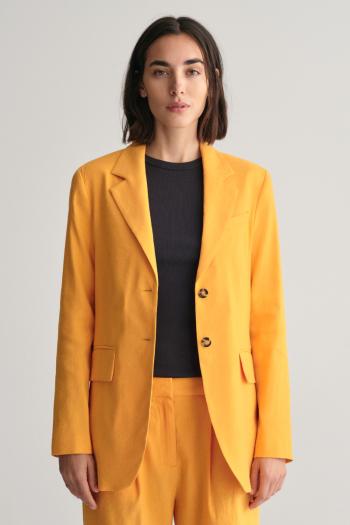 SAKO GANT REG STRETCH LINEN BLAZER MEDAL YELLOW