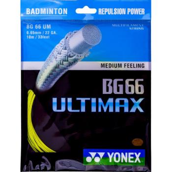 Yonex BG 66 ULTIMAX Badmintonový výplet, žlutá, velikost