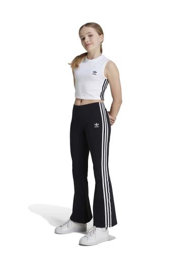 Dětské tepláky adidas Originals FLAI LEGGINGS černá barva, s aplikací, IY9785