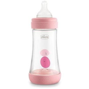 Chicco Perfect 5 silikon, 240 ml dívka (8058664122028)