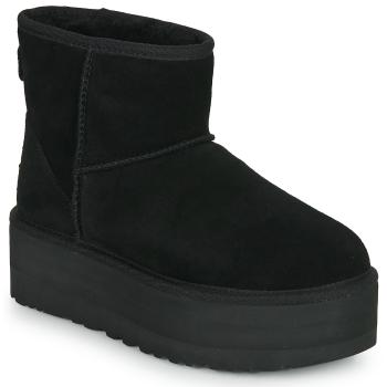 UGG  W CLASSIC MINI PLATFORM  Polokozačky Čierna