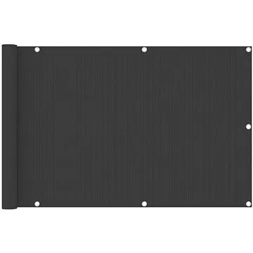 Balkonová zástěna antracitová 90 x 300 cm HDPE (310840)