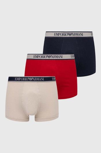 Boxerky Emporio Armani Underwear 3-pack pánské, červená barva, 111357 4R717