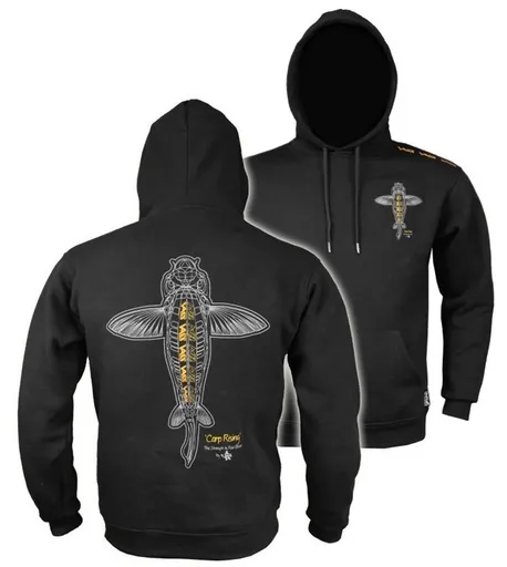 Vass Rybářská Mikina Carp Rising Hoodie Black,Vass Rybářská Mikina Carp Rising Hoodie Black
