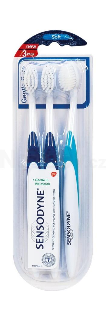 Sensodyne Gentle Care Soft zubní kartáček, 3 ks