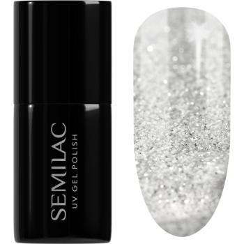 Semilac UV Hybrid Winter Collection gelový lak na nehty s použitím UV/LED lampy odstín 605 White Flash 7 ml