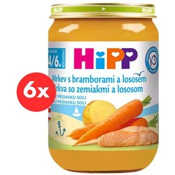 HiPP Karotka s bramborami a lososem od uk. 4. měsíce, 6 × 190 g (9062300428589)