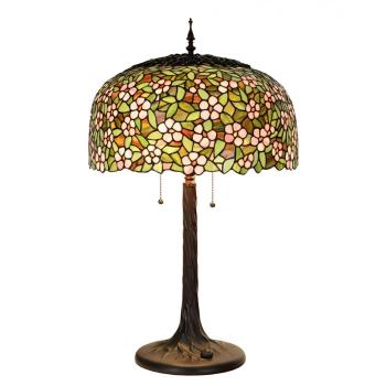 Barevná stolní lampa Tiffany Flower Garden - Ø 46*72cm 5LL-6349