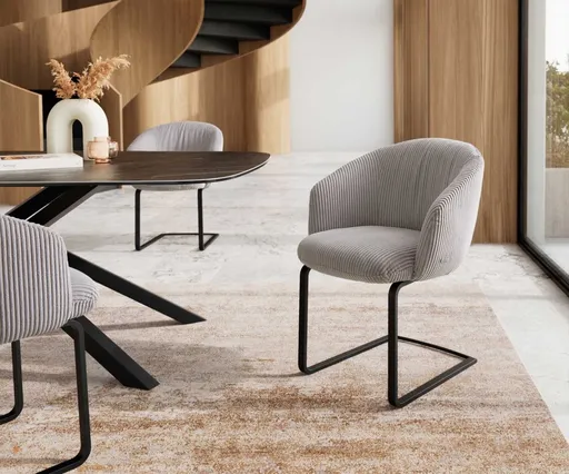 Jídelní židle Caja-Flex s područkami konzolová podnož plochá