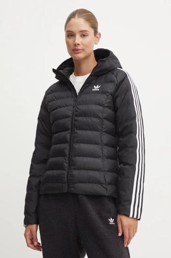 Bunda adidas Originals dámská, černá barva, zimní, IW5849