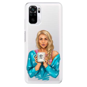 Odolné silikonové pouzdro iSaprio - Coffe Now - Blond - Xiaomi Redmi Note 10 / Note 10S