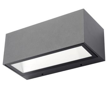 Ecolite Černé fasádní LED svítidlo obdelníkové 12W IP54 Z1233-12W