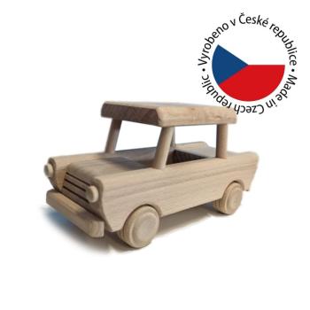 Gaboni 92245 Dřevěné auto Trabant, 24 x 9 x 11 cm