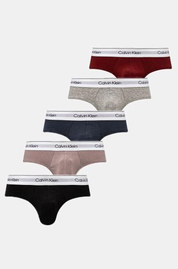 Spodní prádlo Calvin Klein Underwear 5-pack pánské, šedá barva, 000NB3990A