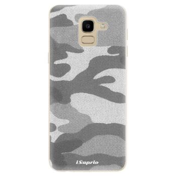 Odolné silikonové pouzdro iSaprio - Gray Camuflage 02 - Samsung Galaxy J6