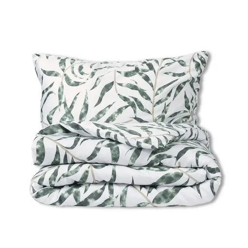 Matex Saténové povlečení Tropické listí, 140 x 200 cm, 70 x 90 cm