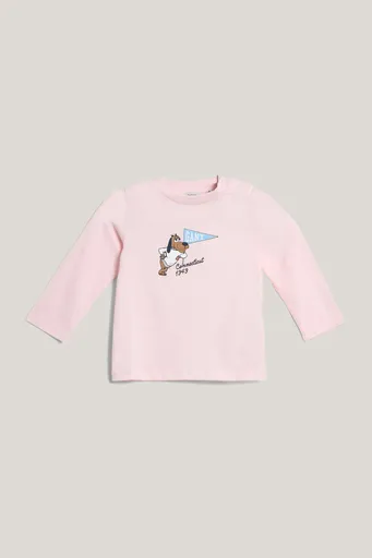 TRIČKO GANT GRAPHIC LS T-SHIRT SALMON