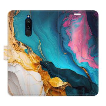 Flipové pouzdro iSaprio - Colourful Marble - Xiaomi Redmi 8