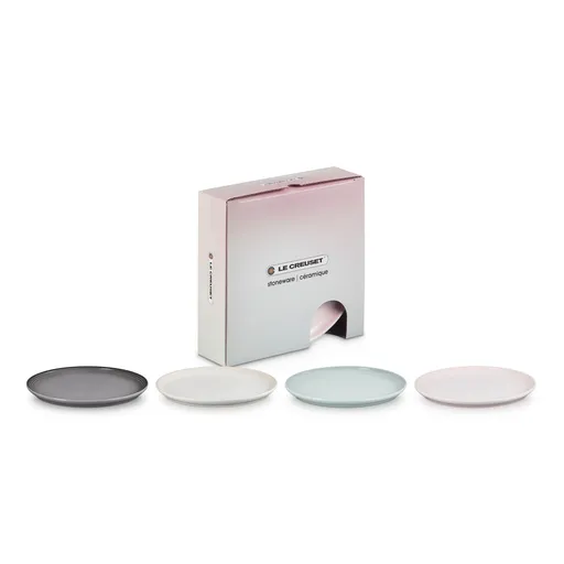 Přílohový talíř COUPE 22 cm, sada 4 ks, kamenina, Le Creuset