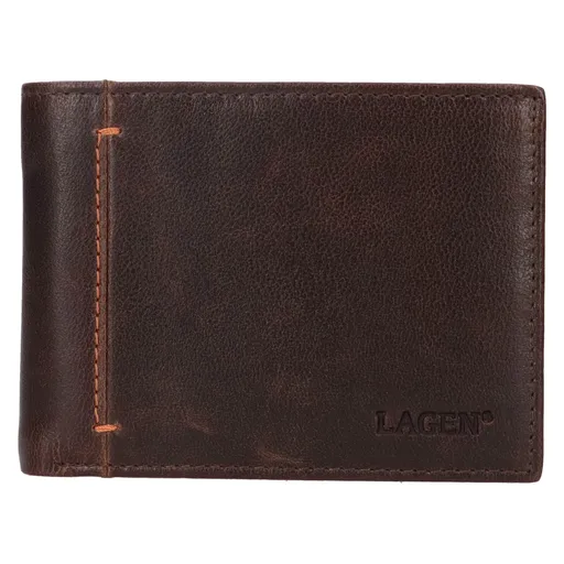 Pánská kožená peněženka Lagen Eloi - hnědá