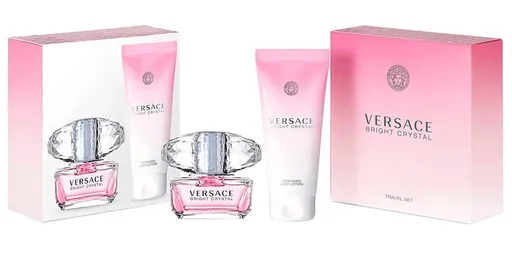Versace Bright Crystal - toaletní voda s rozprašovačem 50 ml + tělové mléko 100 ml