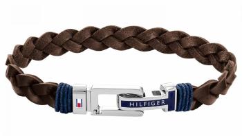 Tommy Hilfiger Luxusný kožený náramok s oceľovou sponou 2790309