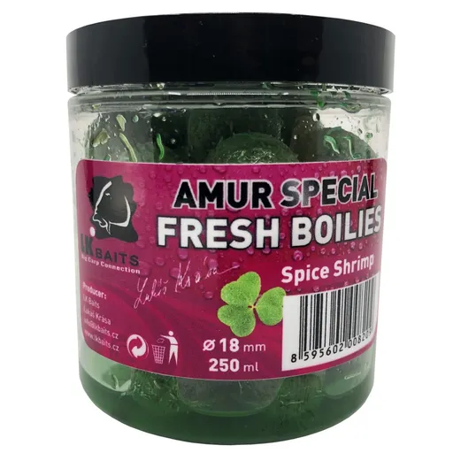 LK Baits Fresh Boilies Euro Economic 18mm 250ml - Amur special Spice Shrimp,LK Baits Fresh Boilies Euro Economic 18mm 250ml - Amur special Spice Shrim