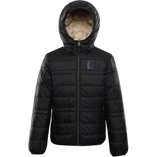 ALPINE PRO DOUWO Dětská zimní bunda, černá, velikost 128-134