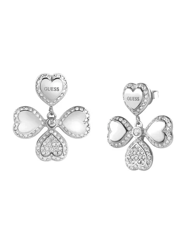 Guess dámské stříbrné náušnice JUBE01423JWRHT T/U