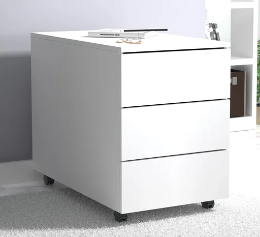 VCM Mobilní zásuvkový kontejner Dalosa 70 3-SB, bílý