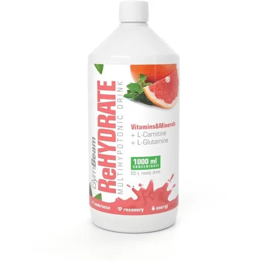 GymBeam REHYDRATE 1000 ML RŮŽOVÝ GRAPEFRUIT Iontový nápoj, , velikost 1 L