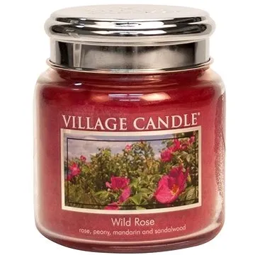 VILLAGE CANDLE Divoká růže, střední 390 g (6024066353904)